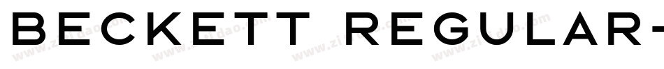 Beckett Regular字体转换